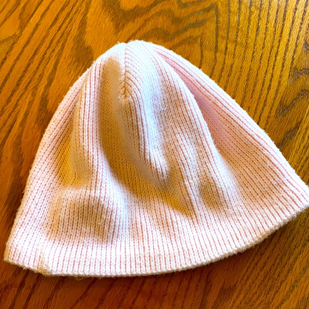 Nice light pink hat with fleece